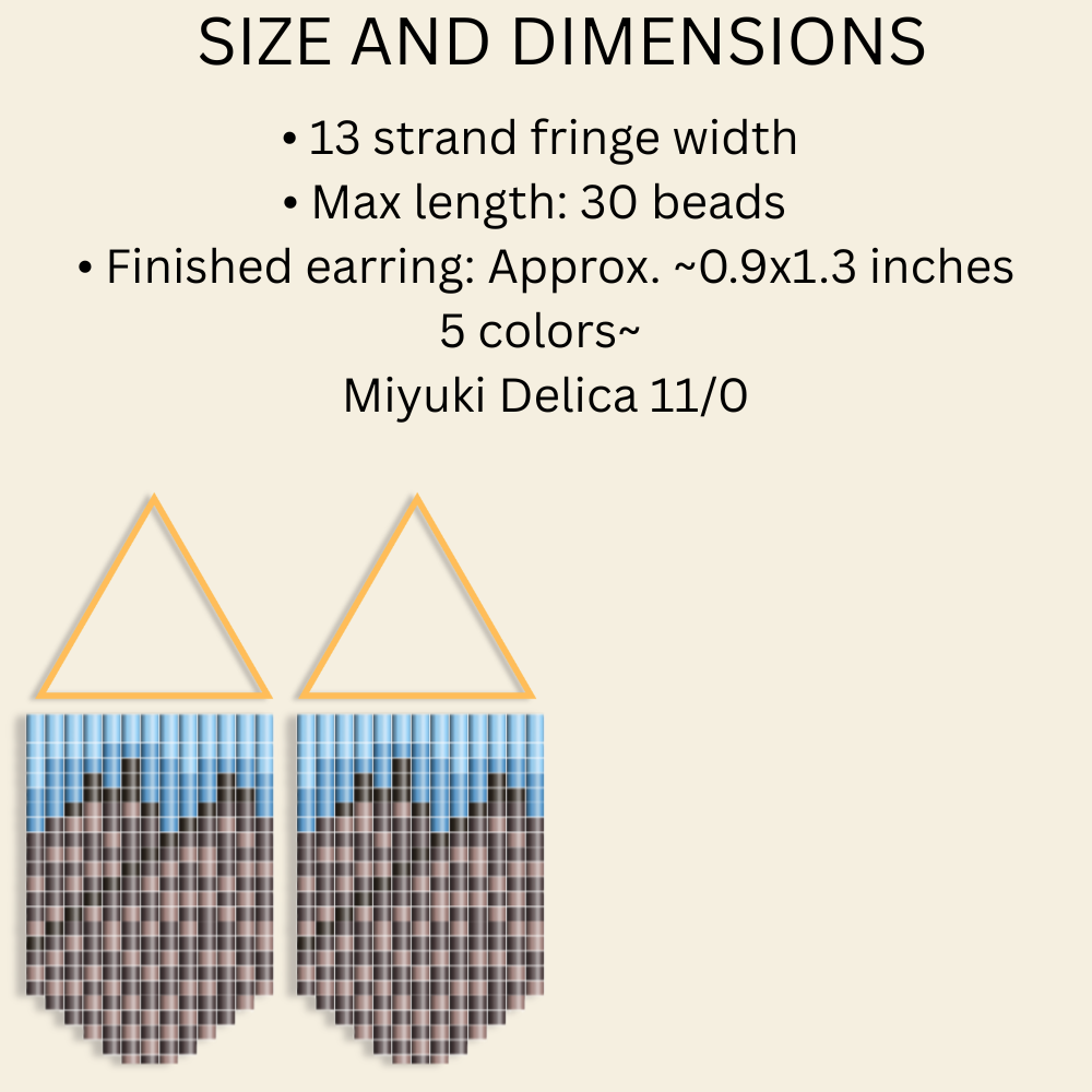 Cutbank Ridge Seed Bead Fringe Pattern Digital Download