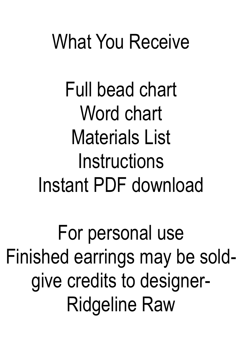 Desert Peak Fringe Earrings Pattern (Digital Download)