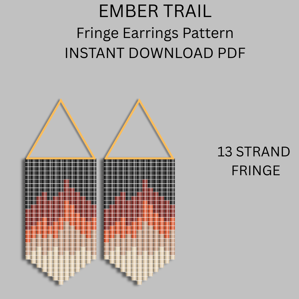 Ember Trail Geometric Beadwork PDF Pattern Tutorial