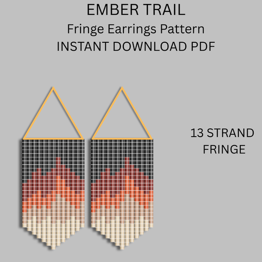 Ember Trail Geometric Beadwork PDF Pattern Tutorial