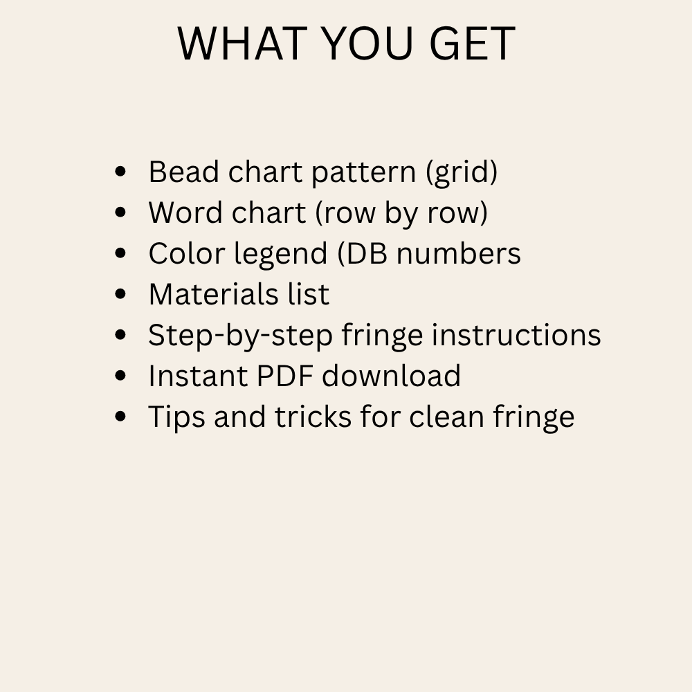 Desert Peak Fringe Earrings Pattern PDF | Seed Bead Digital Download
