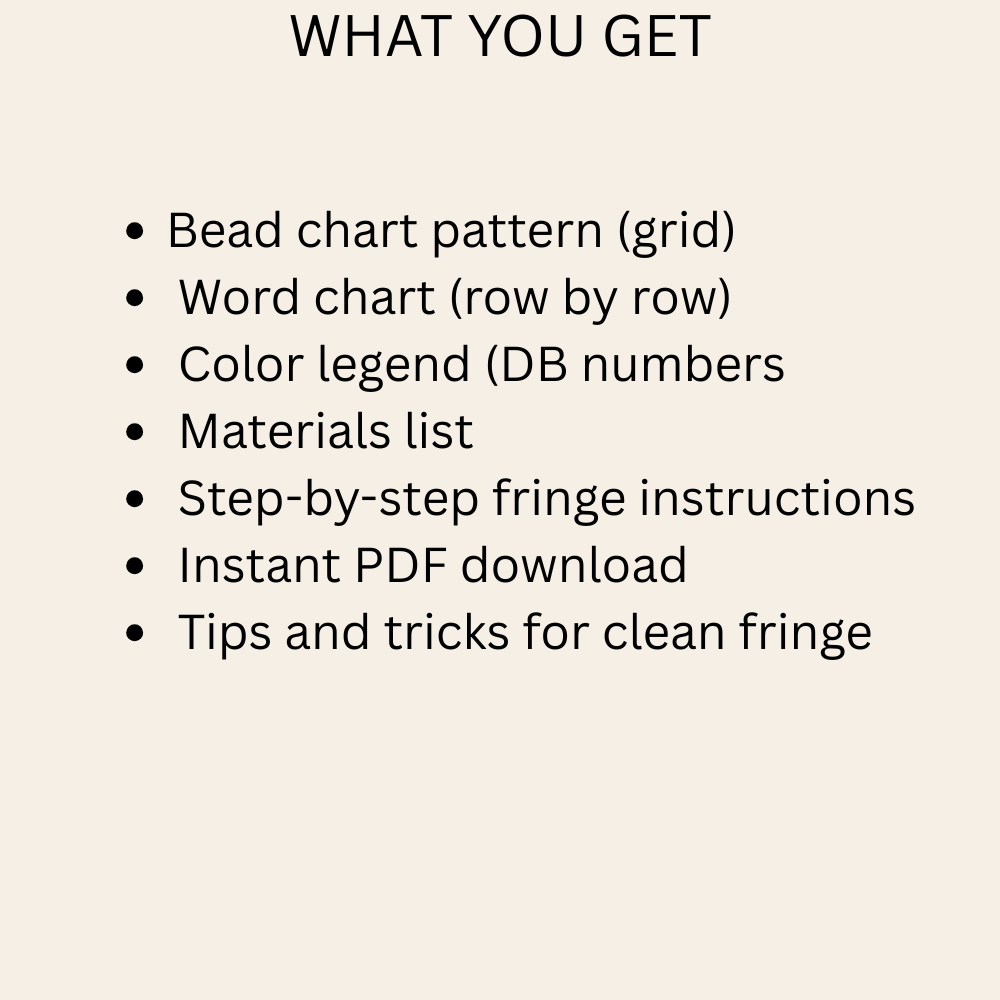 Highline Fringe Earrings Pattern PDF | Geometric Mountain Beadwork