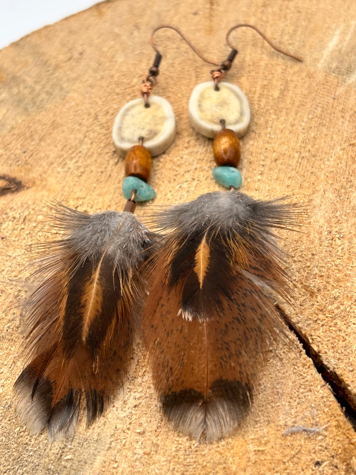 Earthline-High Country Feather Antler Earrings