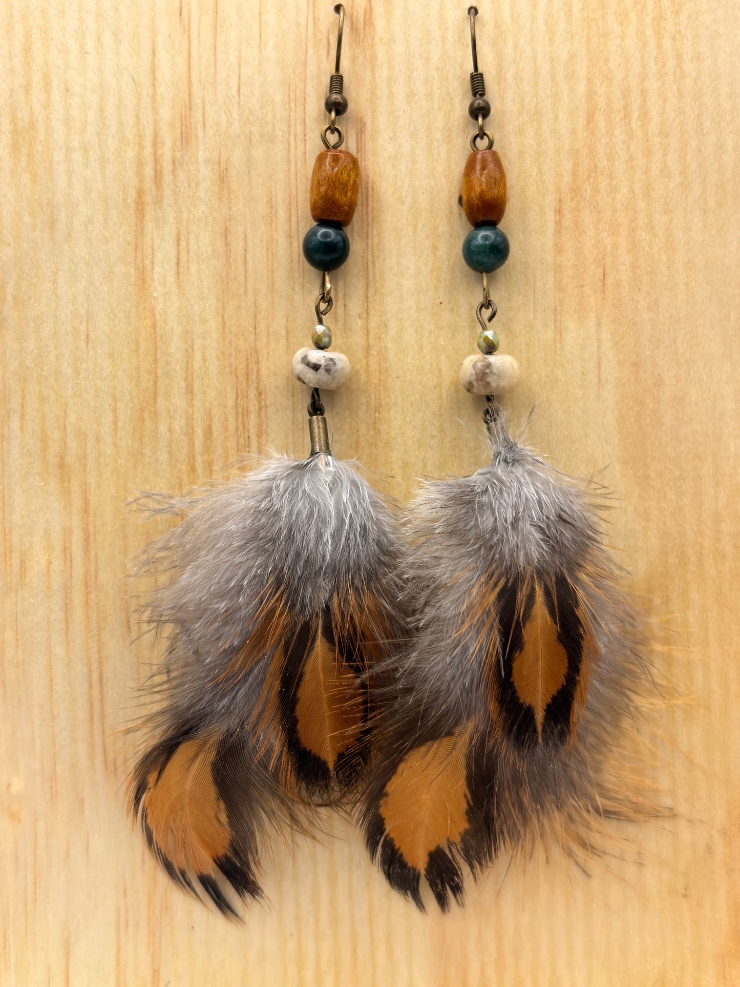 Earthline Storm Ridge Feather Earrings