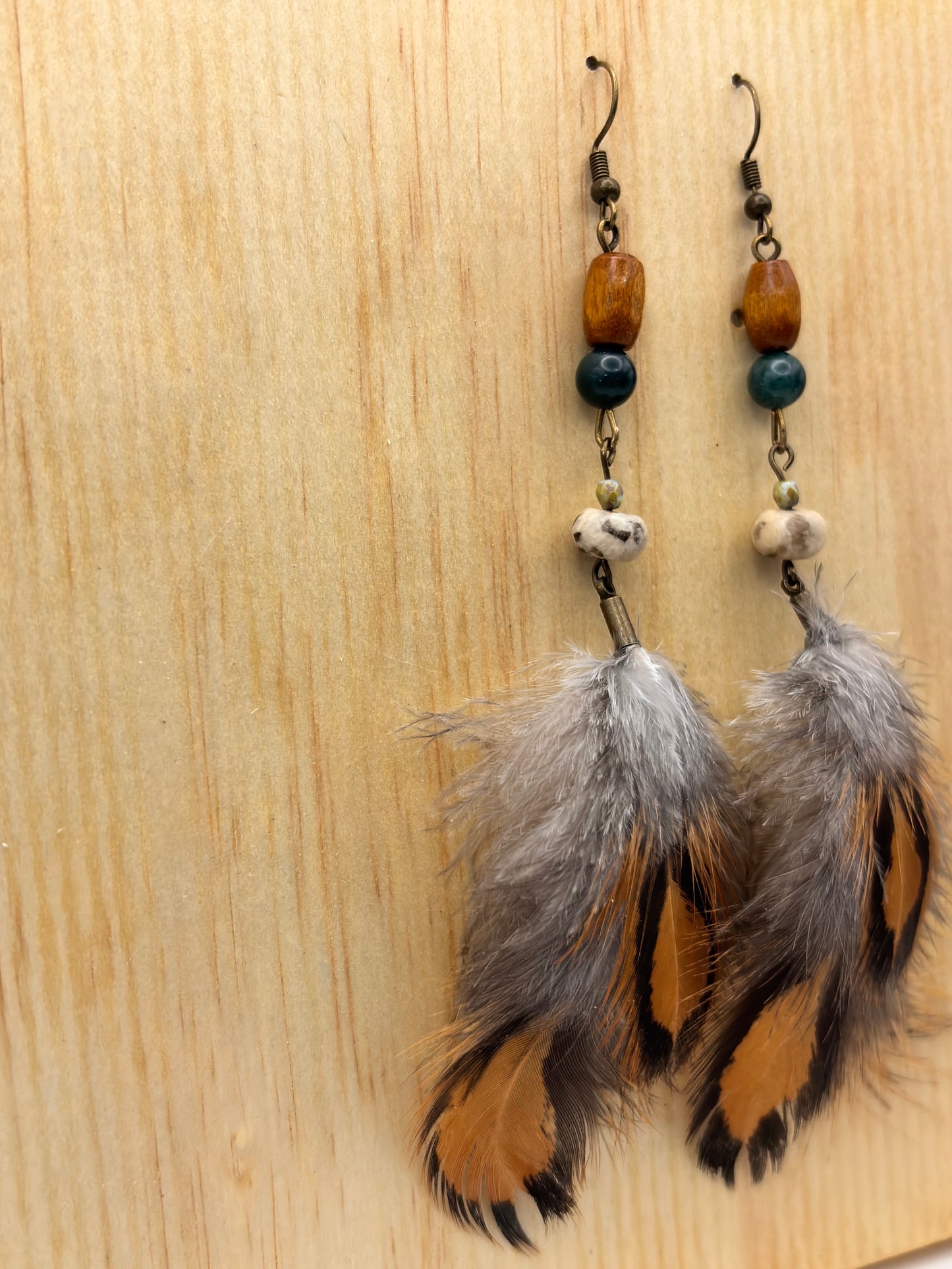 Earthline Storm Ridge Feather Earrings