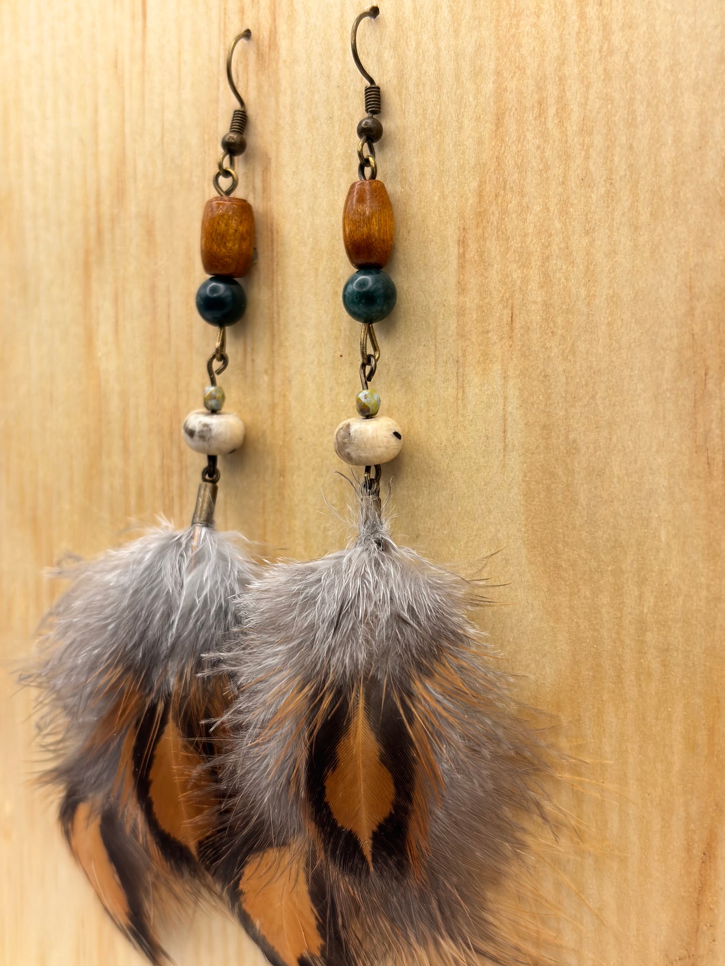 Earthline Storm Ridge Feather Earrings
