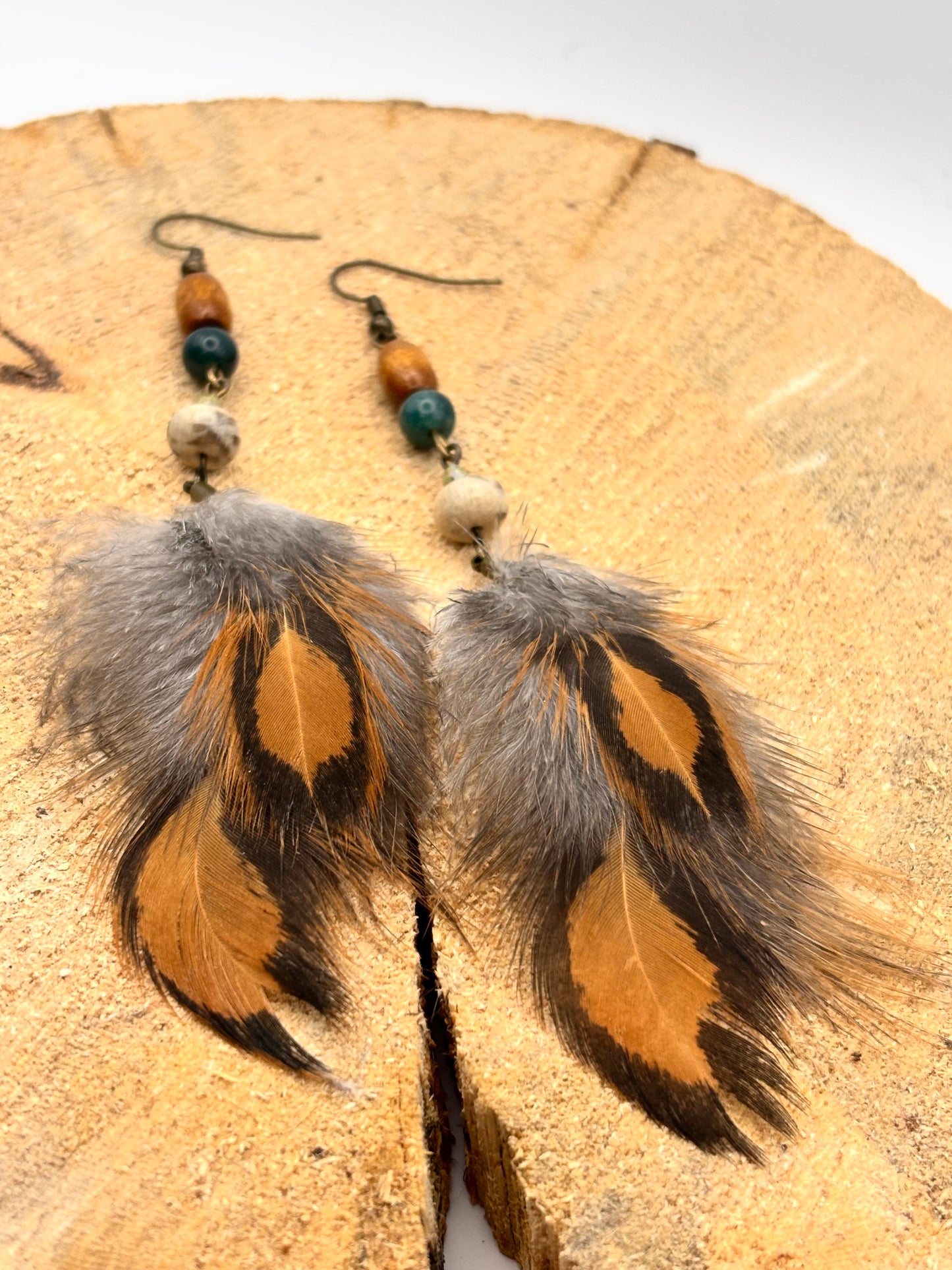 Earthline Storm Ridge Feather Earrings
