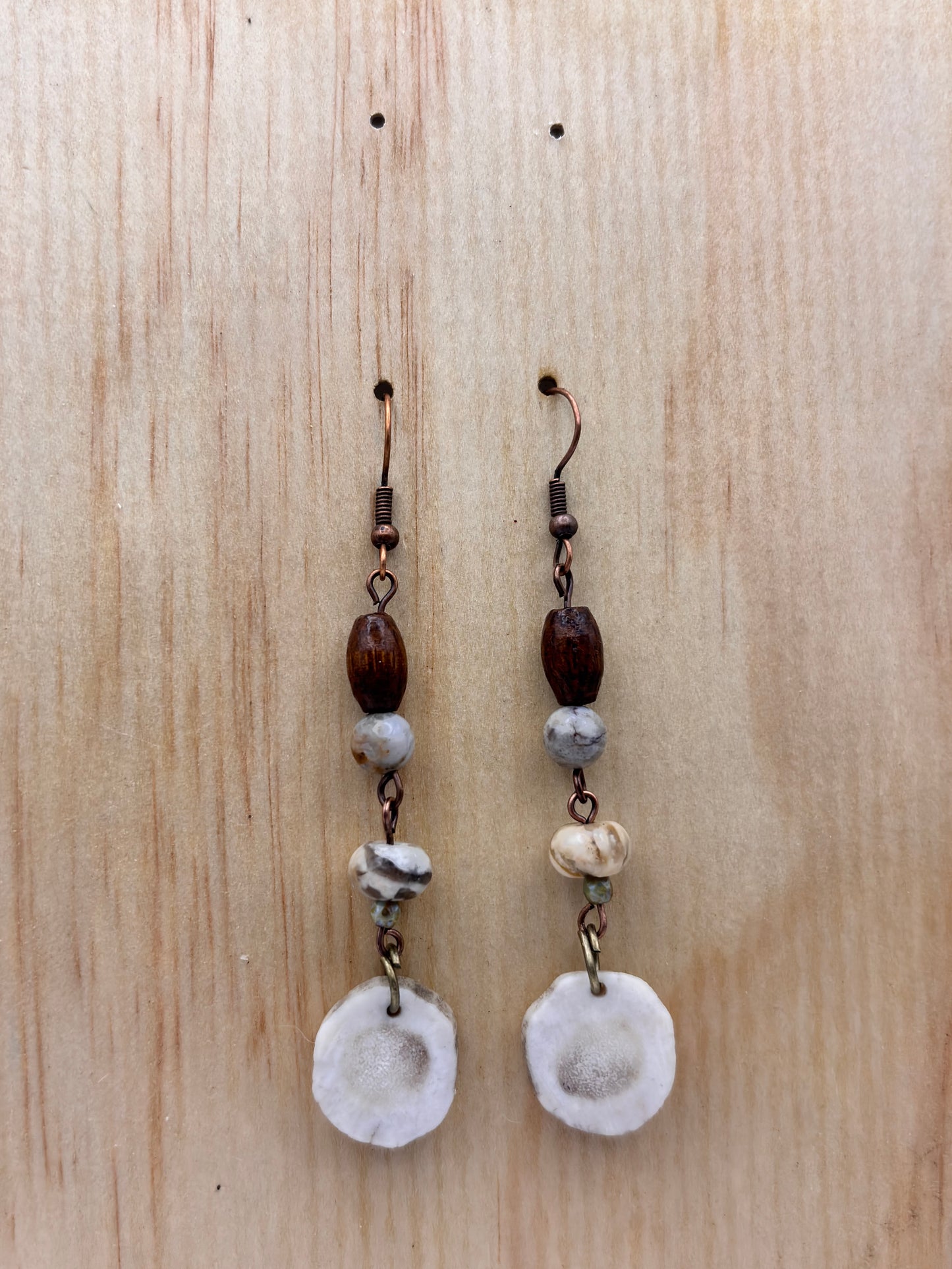 Earthline Stillwater Antler Stone Earrings