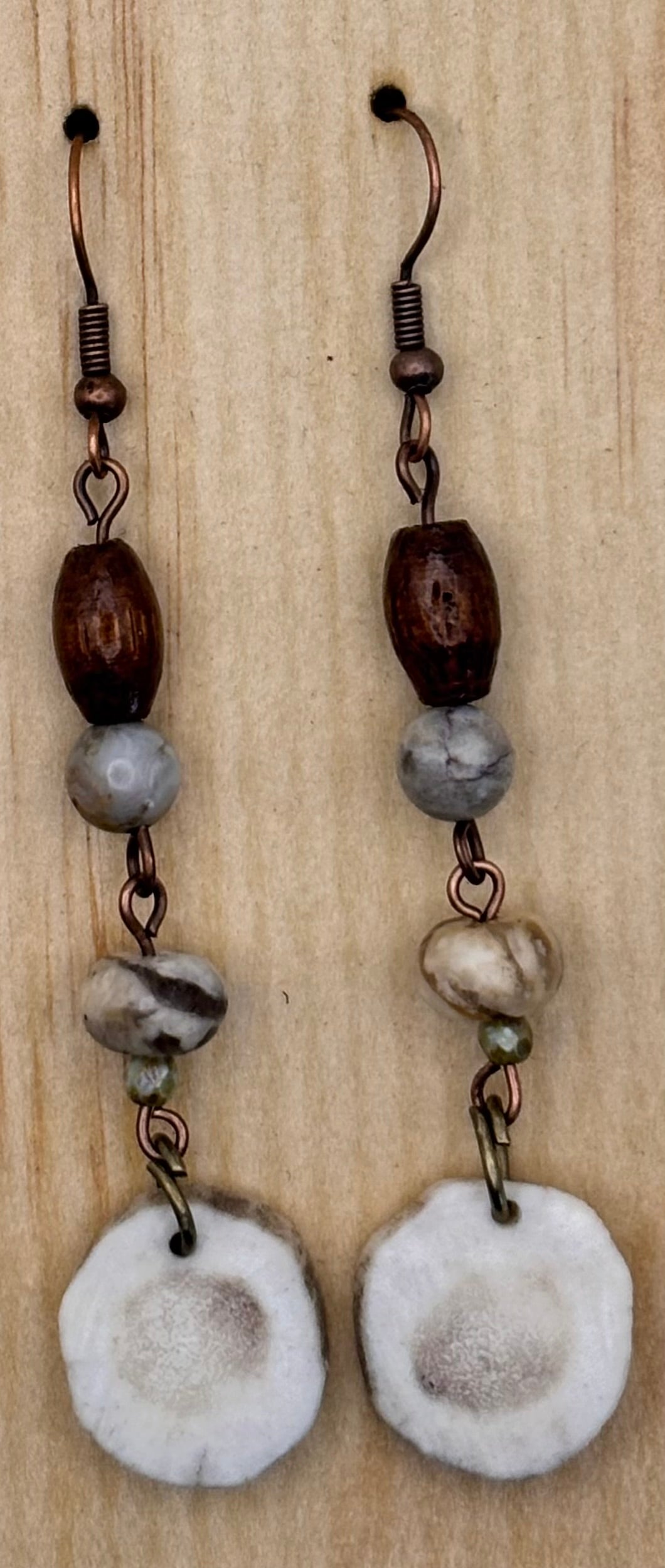 Earthline Stillwater Antler Stone Earrings