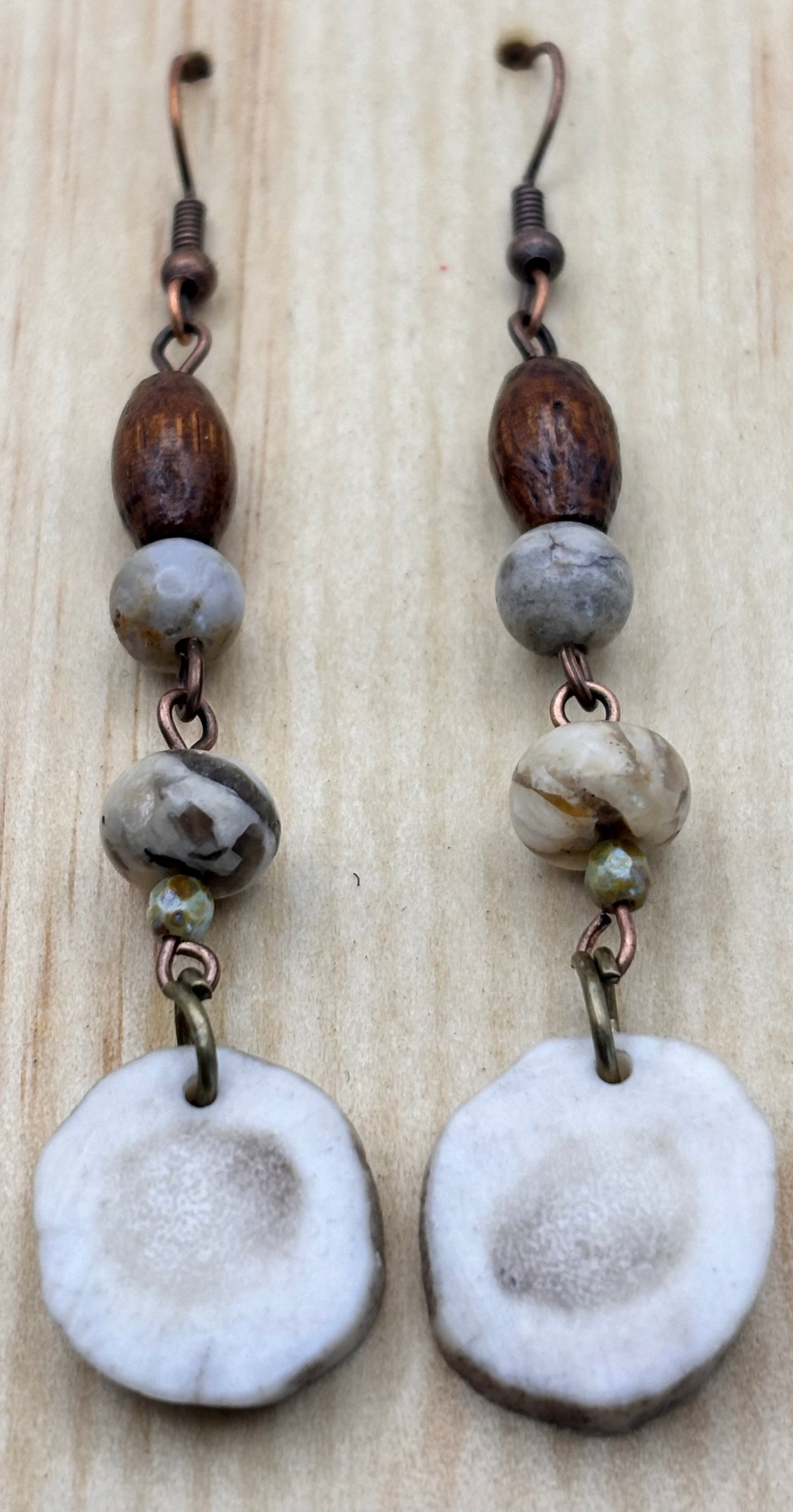 Earthline Stillwater Antler Stone Earrings