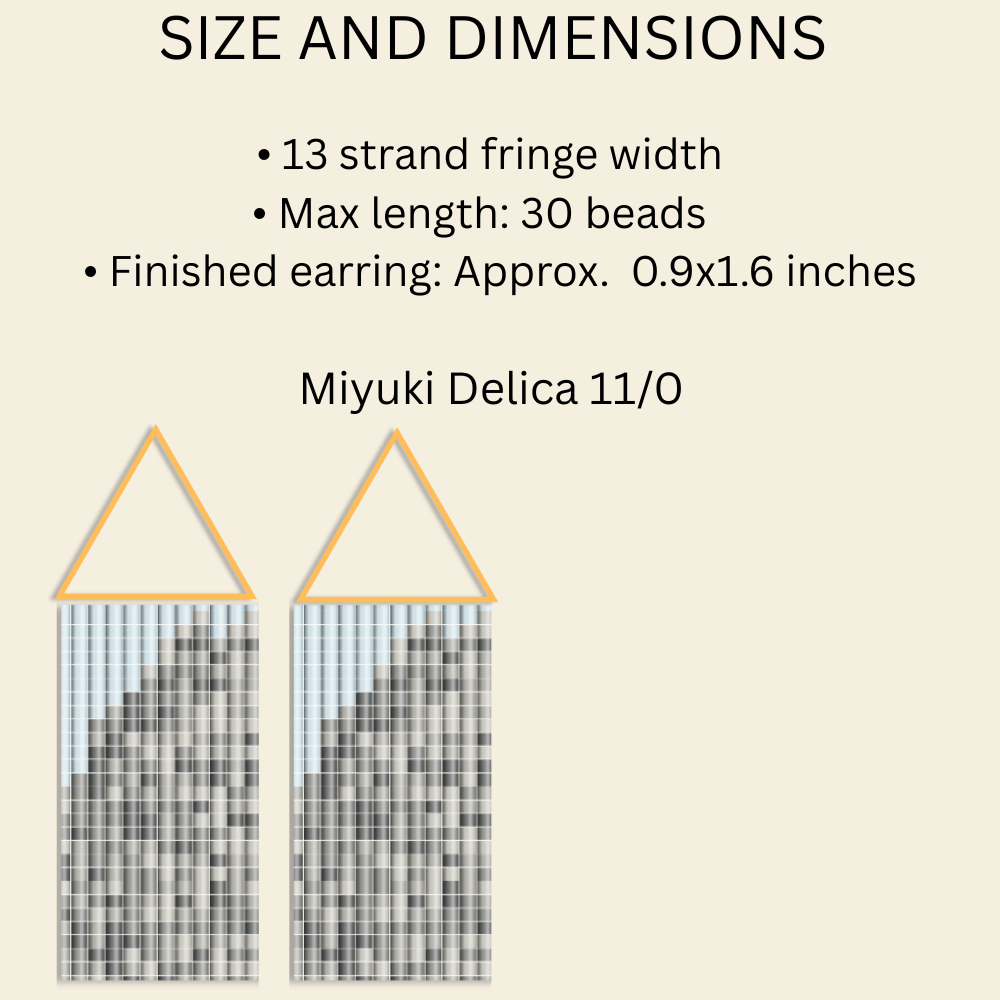 Stone Cut Ridge Geometric Mountain Seed Bead Pattern PDF