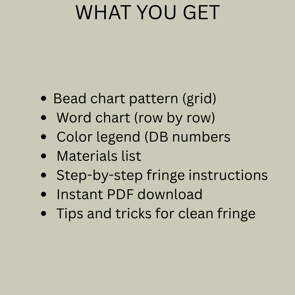 Stillwater Ridge Fringe Earrings Pattern PDF | Seed Bead Digital Download