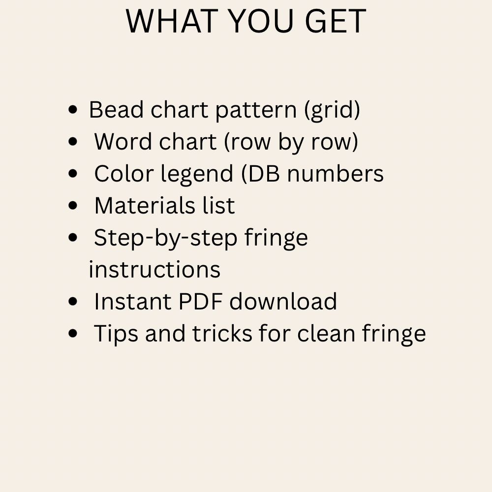 Strata Ridge Fringe Earrings Pattern PDF | Seed Bead Digital Download